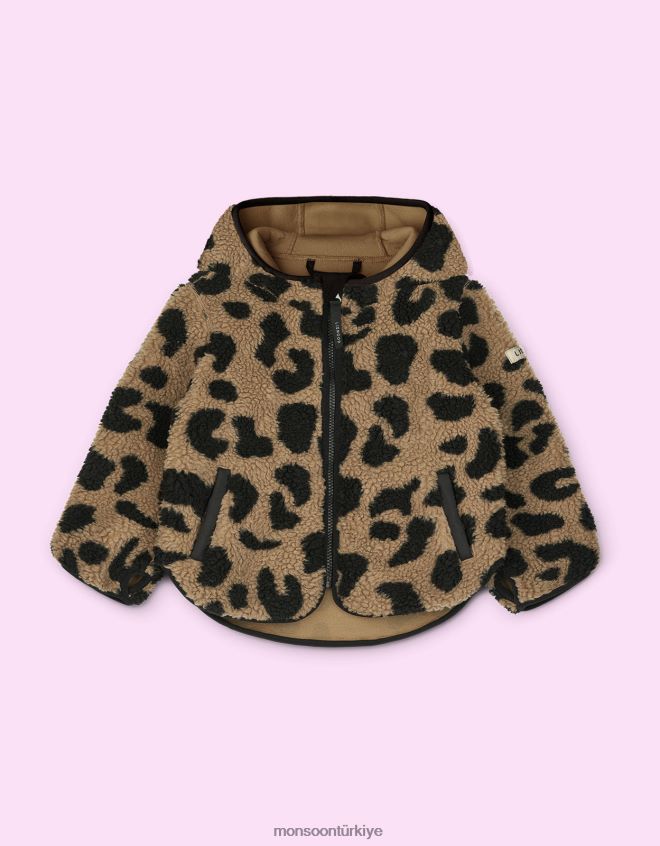 Monsoon çocuklar liewood mara kapüşonlu ceket JH86BT1916 Giyim kahverengi