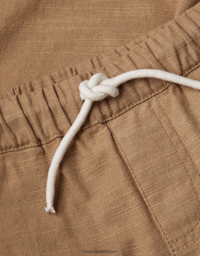 Monsoon erkek çocuk kıvrılmış pantolon JH86BT2266 Giyim doğal taş)