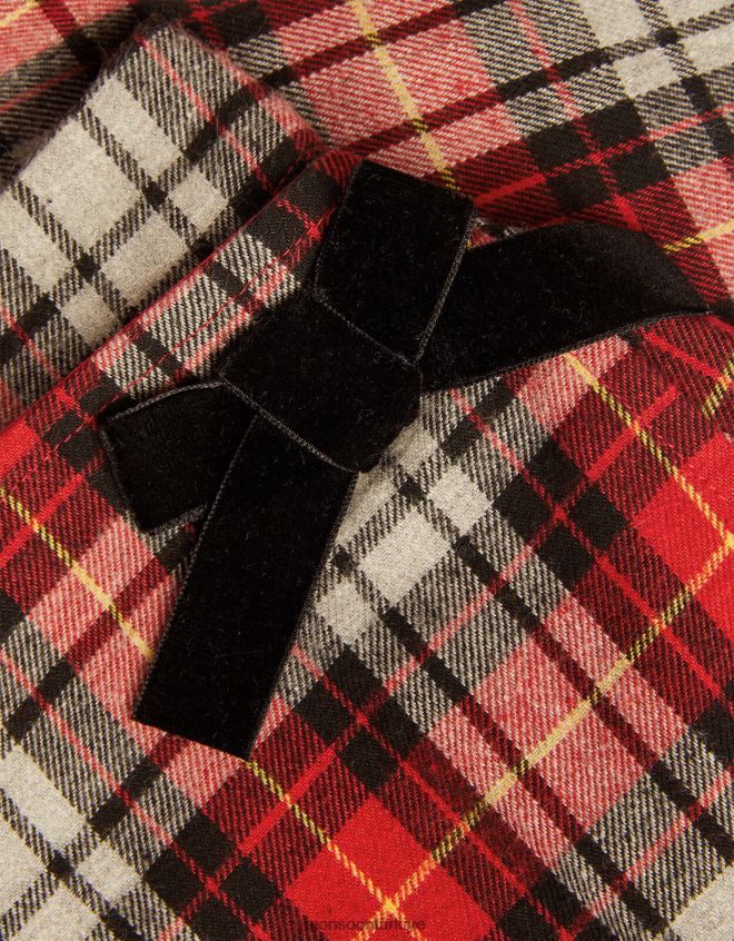 Monsoon kız şal ​​kontrol skort JH86BT1685 Giyim kırmızı