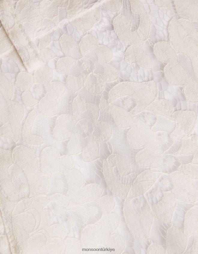 Monsoon kız brea dantelli nedime pantolonu JH86BT1785 Giyim fildişi