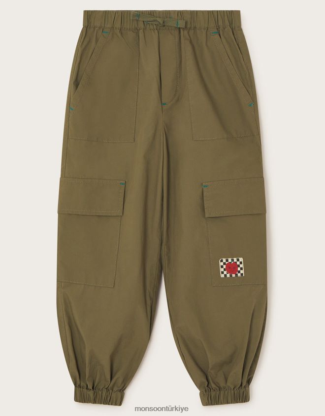 Monsoon kız kargo pantolon JH86BT1667 Giyim yeşil (haki)