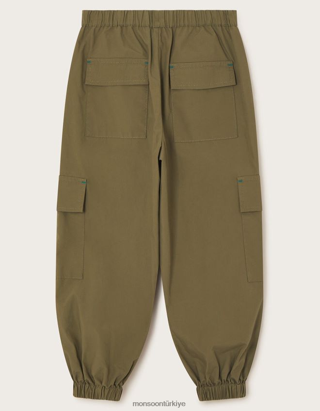 Monsoon kız kargo pantolon JH86BT1667 Giyim yeşil (haki)