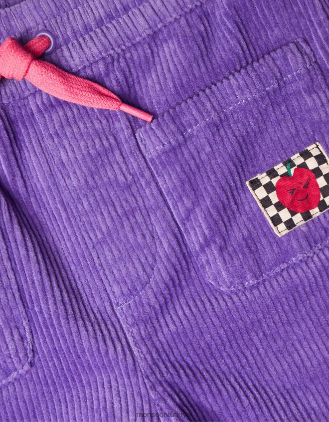 Monsoon kız kordon pantolon JH86BT1647 Giyim mor (leylak)