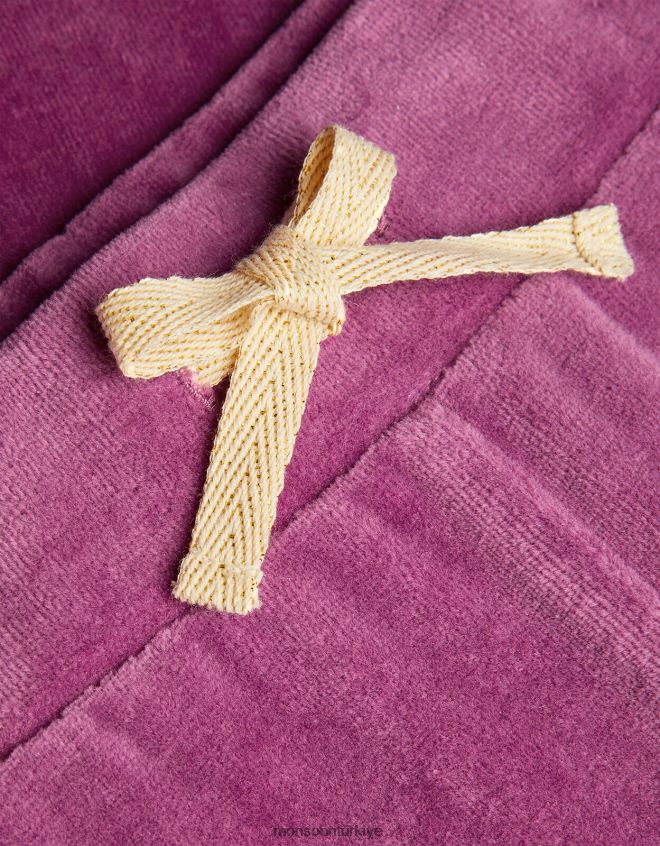 Monsoon kız kozmik kadife geniş paçalı koşucular JH86BT1700 Giyim mor