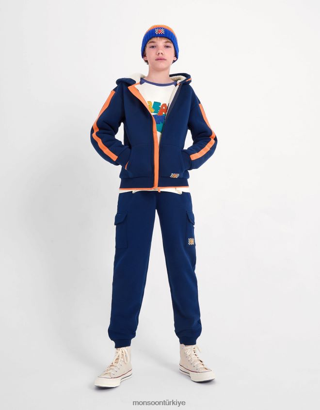 Monsoon çocuklar ağır yük koşucuları JH86BT2199 Giyim Mavi Donanma)