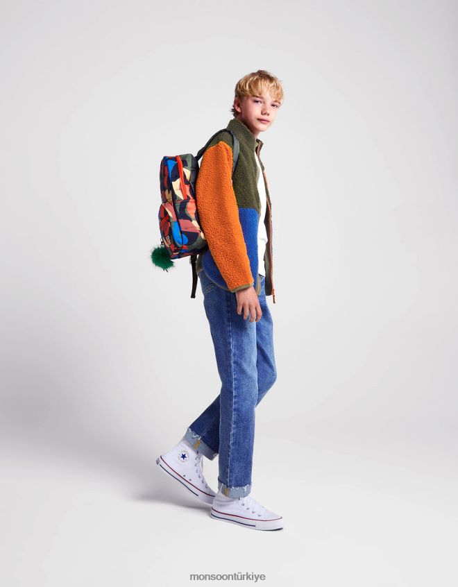 Monsoon çocuklar kot pantolonu çek JH86BT2211 Giyim mavi