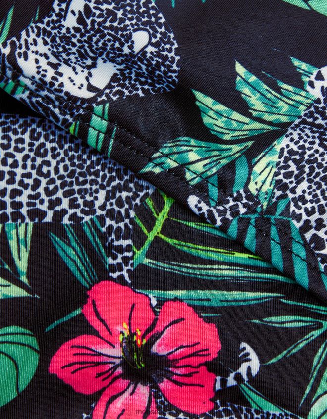 Monsoon kız avuç içi baskılı kesikli mayo JH86BT1939 Giyim çok