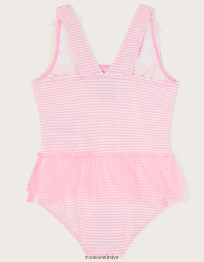 Monsoon kız bebek etekli gofre mayo JH86BT2175 Giyim pembe