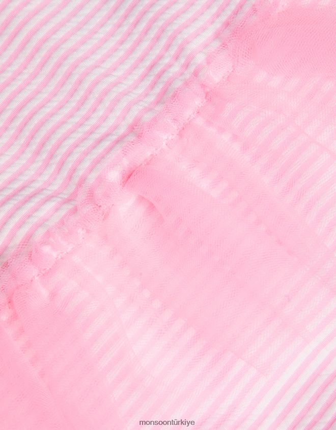 Monsoon kız bebek etekli gofre mayo JH86BT2175 Giyim pembe