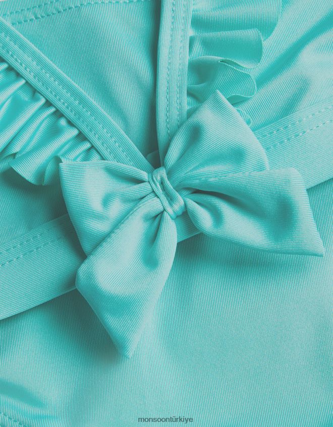 Monsoon kız üçgen bikini fırfırlı süs seti JH86BT2018 Giyim yeşil