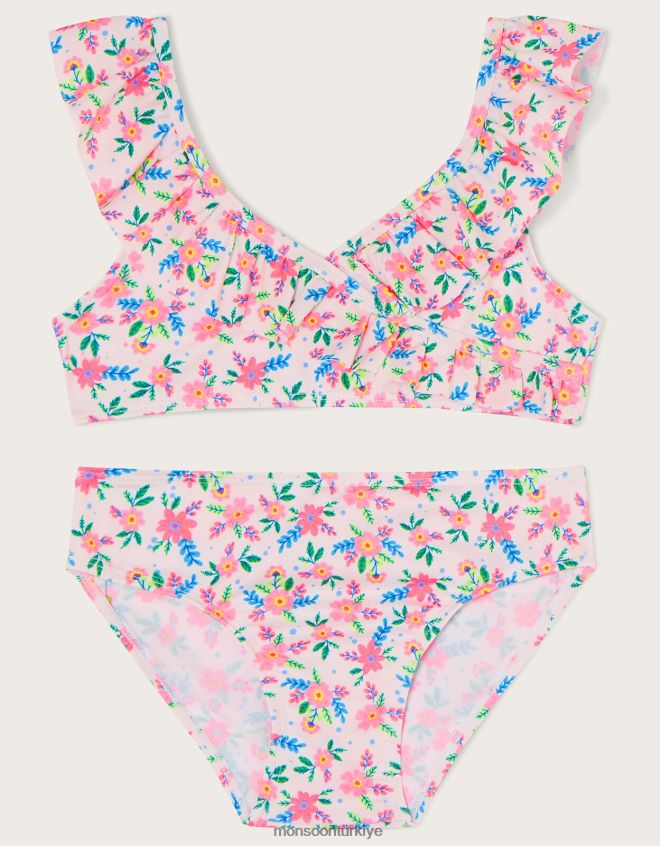 Monsoon kız küçük spot şal bikini seti JH86BT1999 Giyim fildişi