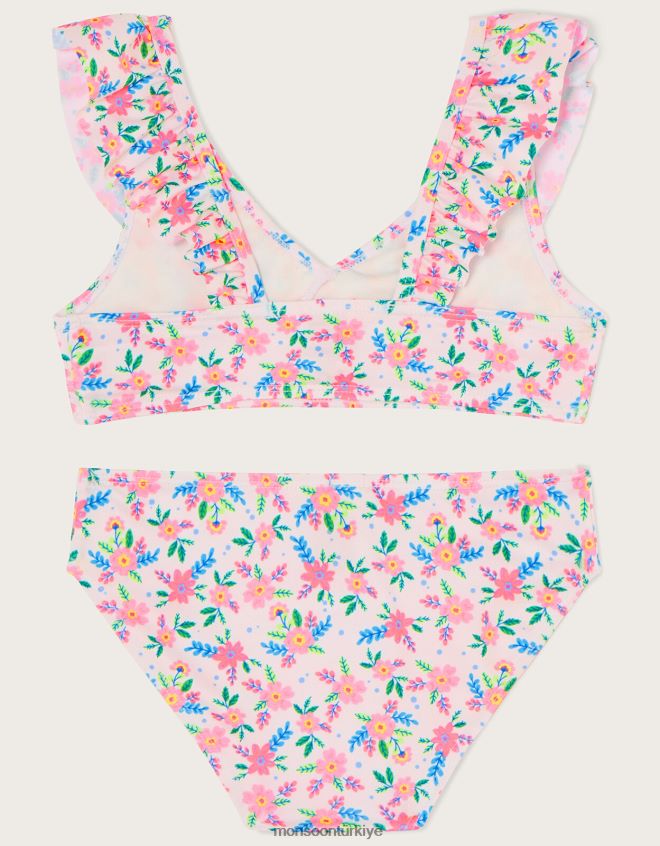Monsoon kız küçük spot şal bikini seti JH86BT1999 Giyim fildişi