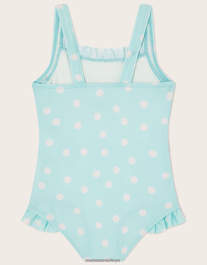 Monsoon çocuklar bebek hayvan tatil mayosu JH86BT2119 Giyim mavi (turkuaz)