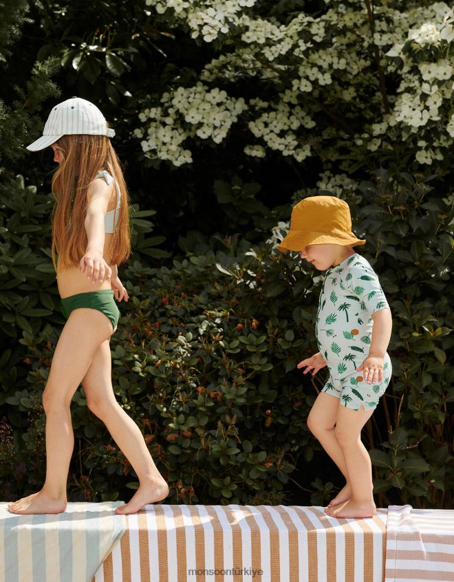 Monsoon çocuklar liewood max orman tulumu JH86BT2292 Giyim yeşil