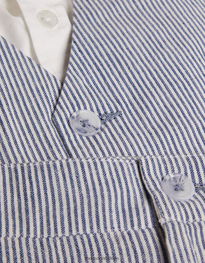 Monsoon erkek çocuk Cooper şortlu üç parçalı takım JH86BT2289 Giyim mavi (soluk mavi)