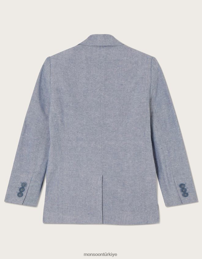 Monsoon erkek çocuk Nathan cep detaylı blazer JH86BT2258 Giyim mavi