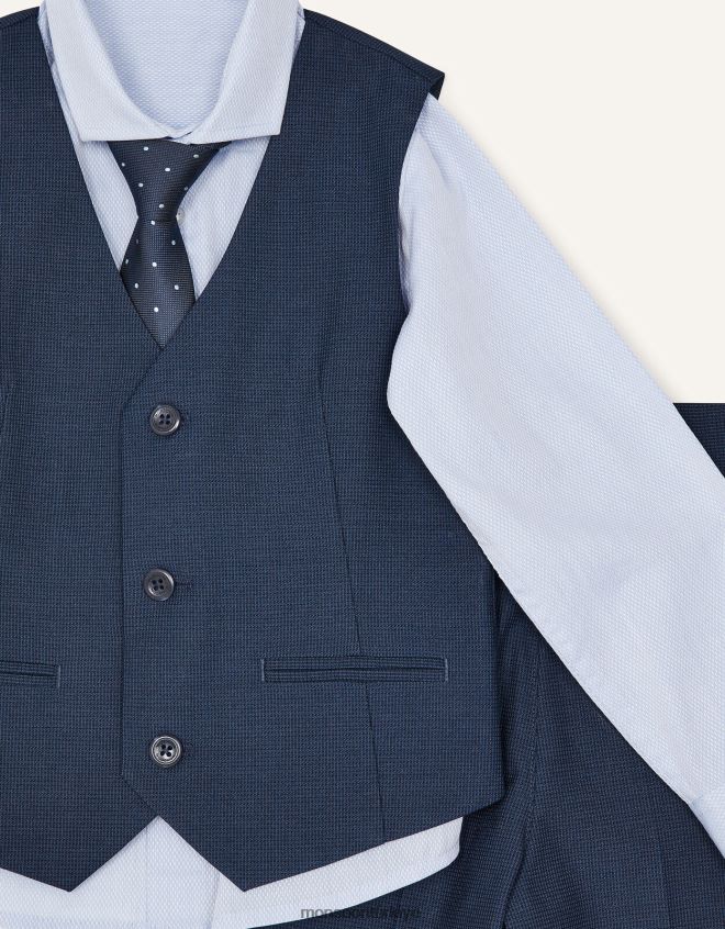 Monsoon erkek çocuk adam beş parçalı takım elbise JH86BT2188 Giyim Mavi Donanma)