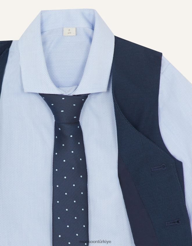 Monsoon erkek çocuk adam üçlü yelek takımı JH86BT2267 Giyim Mavi Donanma)