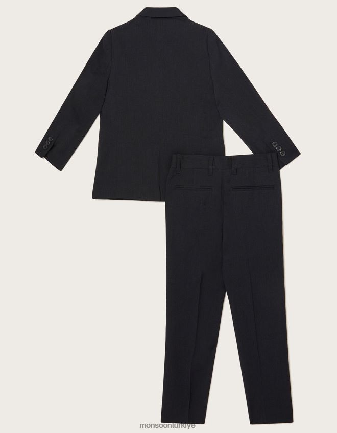 Monsoon erkek çocuk callum beş parçalı takım elbise JH86BT2264 Giyim Mavi Donanma)