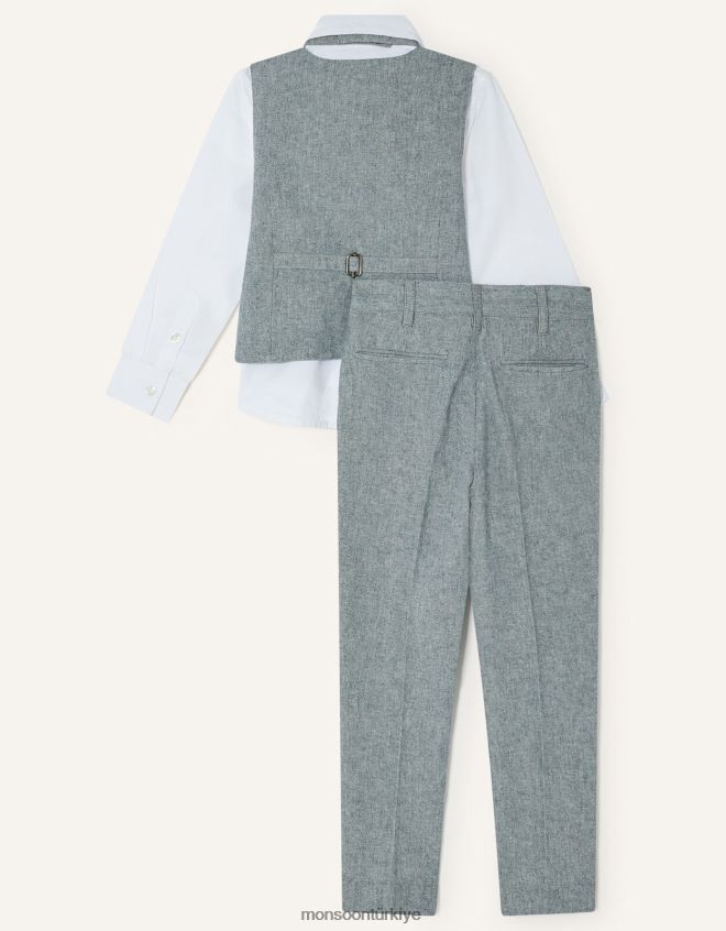 Monsoon erkek çocuk dört parçalı takım elbise JH86BT2259 Giyim gri