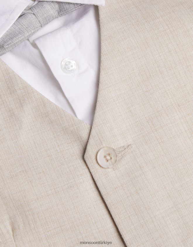 Monsoon erkek çocuk papyonlu dört parçalı takım elbise JH86BT2272 Giyim doğal taş)