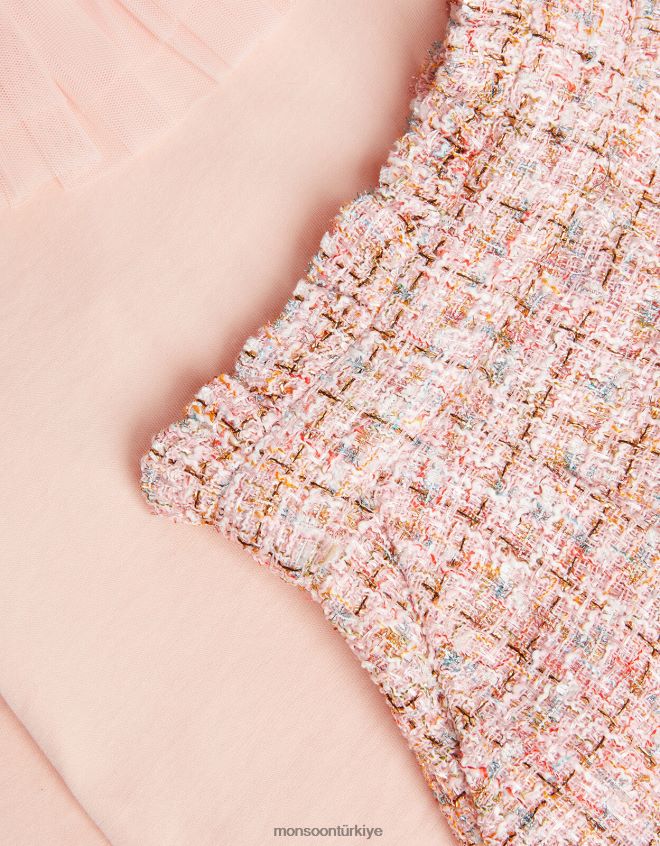 Monsoon kız üst ve tüvit şort takımı JH86BT1715 Giyim pembe