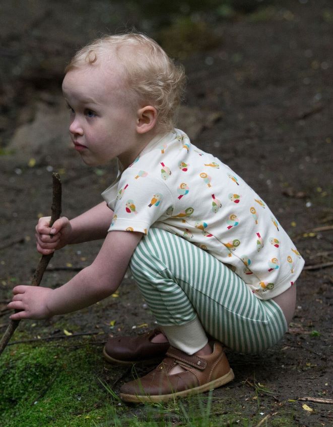 Monsoon çocuklar küçük yeşil radikaller küçük kuş tişörtü ve koşucu oyun seti JH86BT1984 Giyim çok