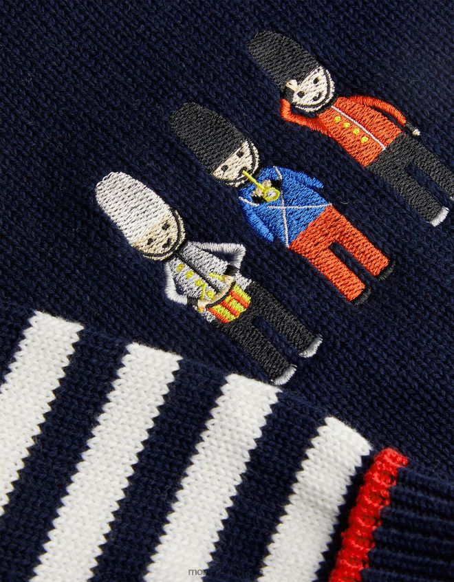 Monsoon çocuklar londra örme kapşonlu set JH86BT2225 Giyim Mavi Donanma)