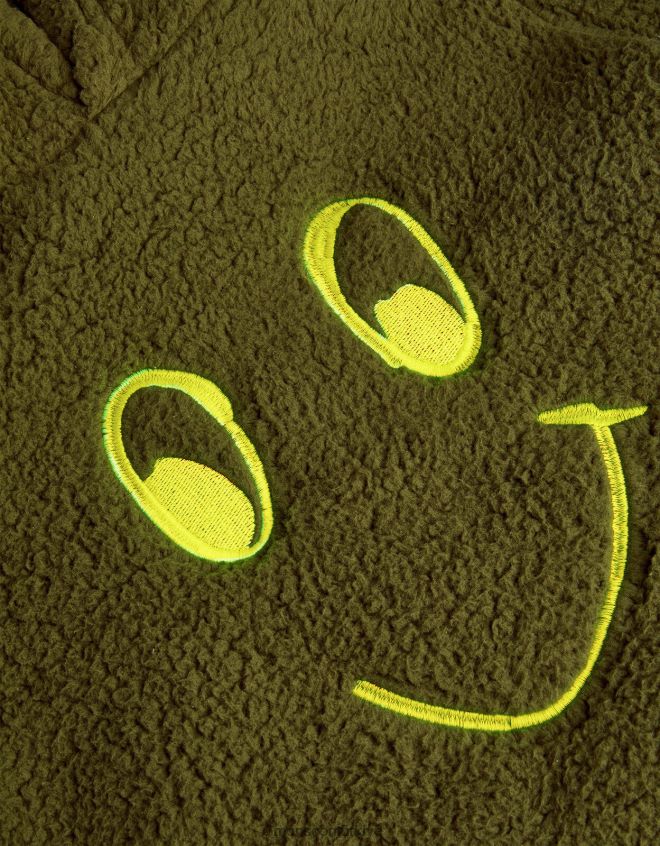 Monsoon erkek çocuk karanlıkta parlayan borg kapüşonlu üst JH86BT2215 Giyim yeşil (haki)