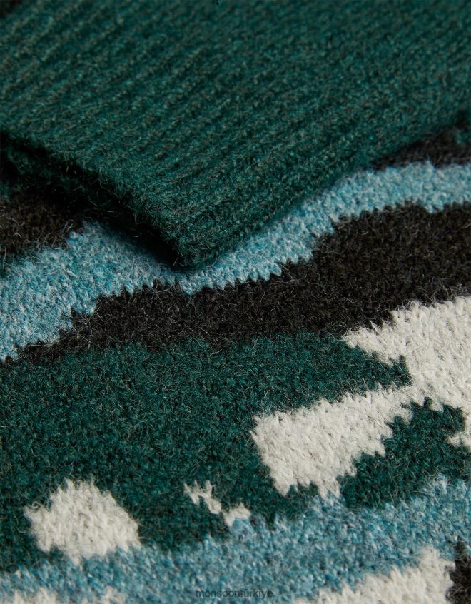 Monsoon erkek çocuk manzaralı ayı atlayıcısı JH86BT2233 Giyim yeşil