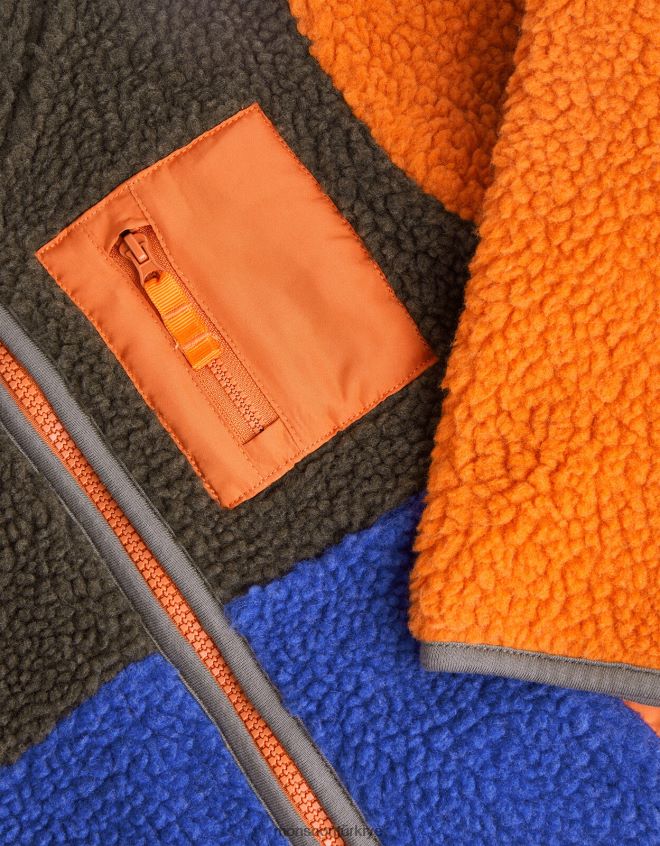 Monsoon erkek çocuk renk bloklu borg polar JH86BT2194 Giyim çok