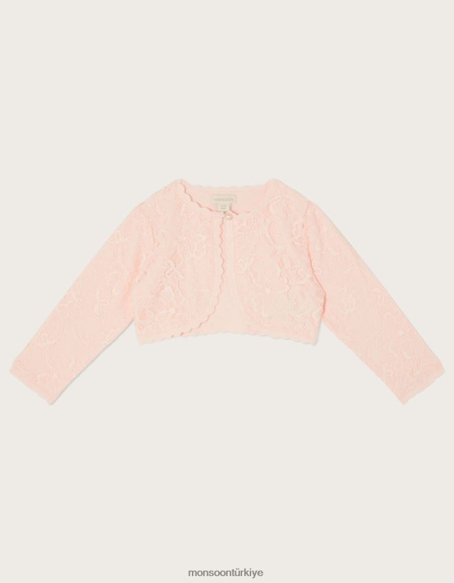 Monsoon kız bebek dantel hırka JH86BT2109 Giyim pembe