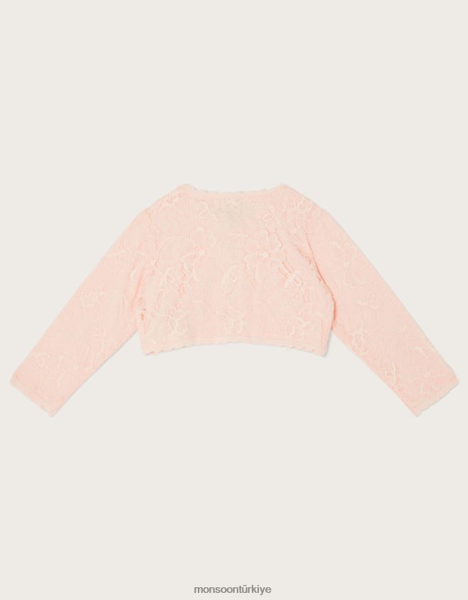 Monsoon kız bebek dantel hırka JH86BT2109 Giyim pembe