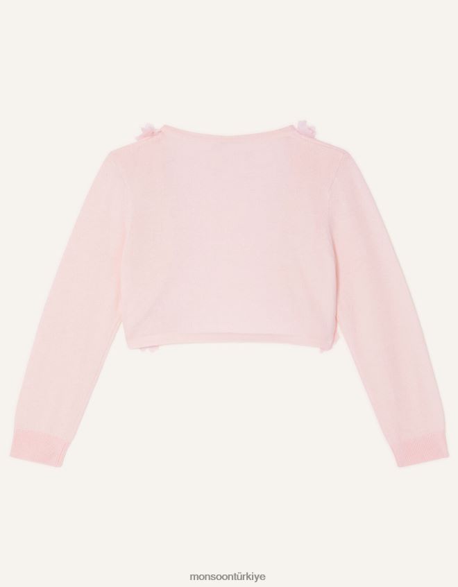 Monsoon kız bebek flora 3d çiçek hırka JH86BT2058 Giyim pembe