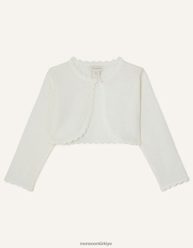 Monsoon kız bebek niamh hırka JH86BT2054 Giyim fildişi