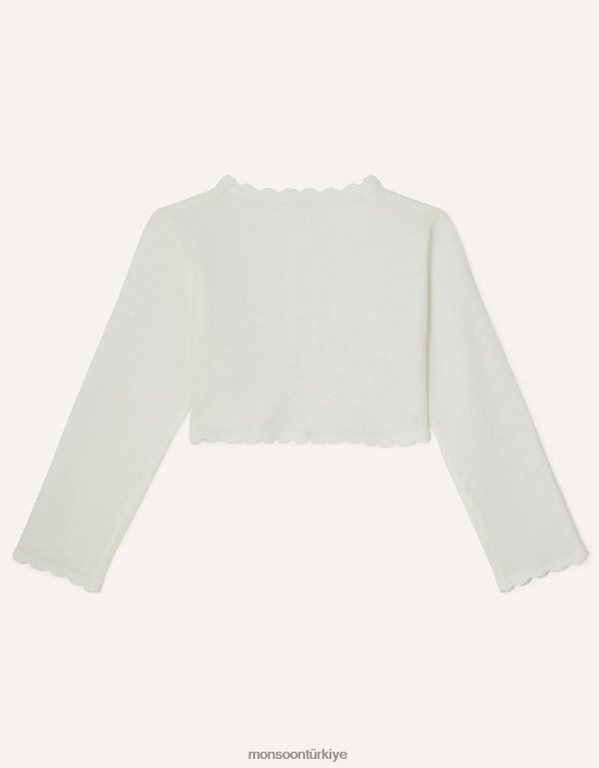 Monsoon kız bebek niamh hırka JH86BT2054 Giyim fildişi