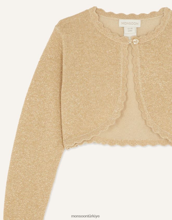 Monsoon kız bebek niamh hırka JH86BT2059 Giyim altın