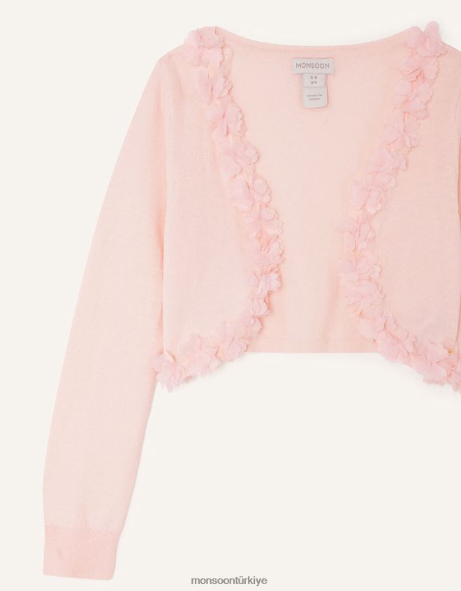 Monsoon kız flora 3d detaylı hırka JH86BT1859 Giyim pembe