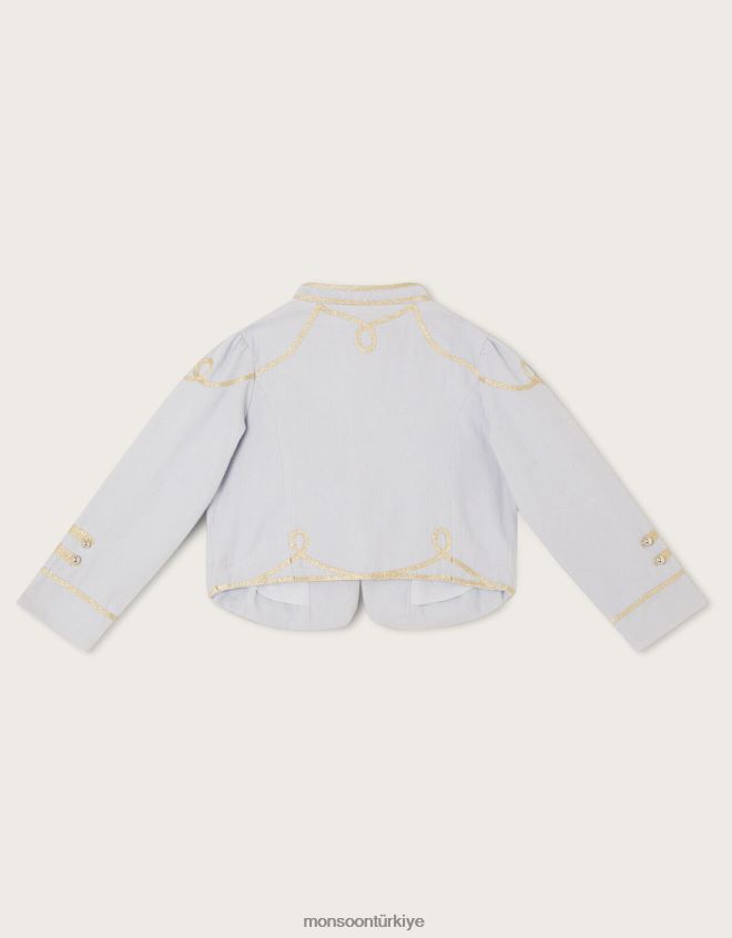 Monsoon kız harikalar diyarı örgülü davulcu ceketi JH86BT1825 Giyim gri