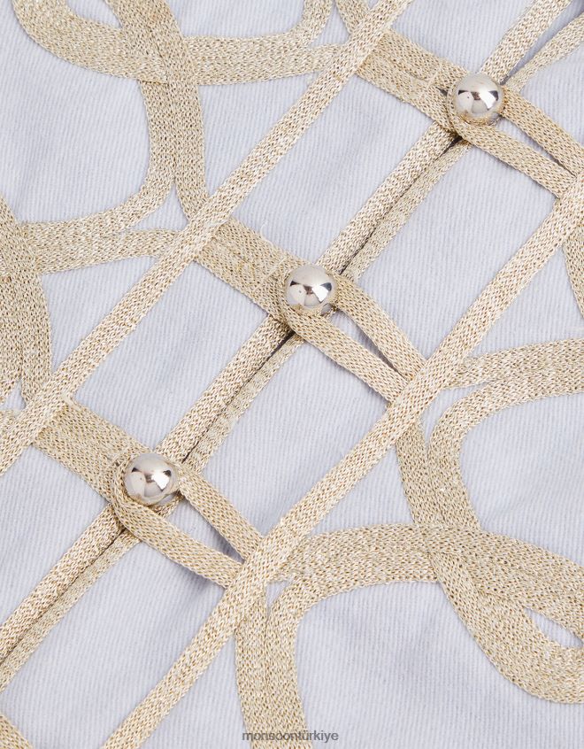 Monsoon kız harikalar diyarı örgülü davulcu ceketi JH86BT1825 Giyim gri