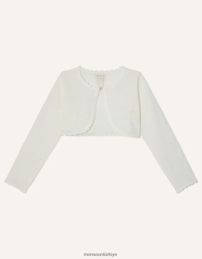 Monsoon kız niamh hırka JH86BT1571 Giyim fildişi