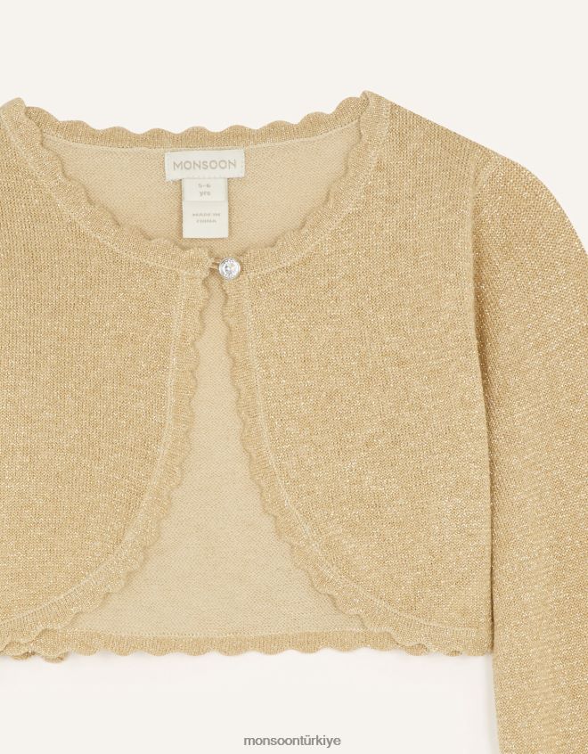 Monsoon kız niamh hırka JH86BT1767 Giyim altın