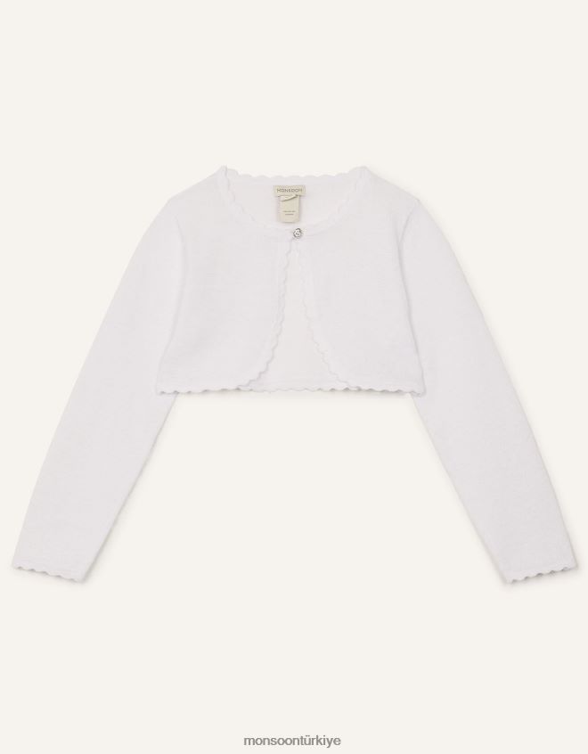 Monsoon kız niamh hırka JH86BT1972 Giyim beyaz