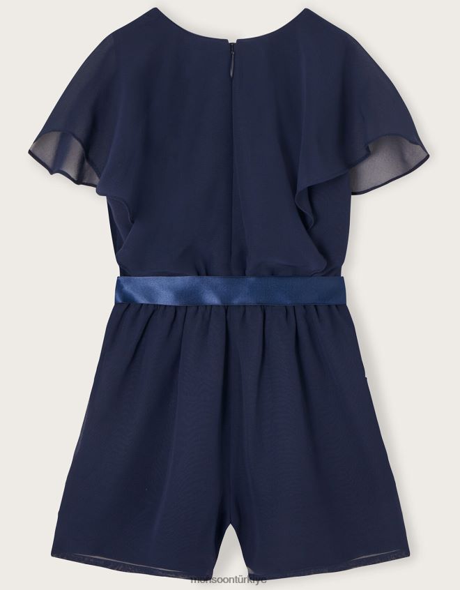 Monsoon kız bonita pullu tulum JH86BT1809 Giyim Mavi Donanma)