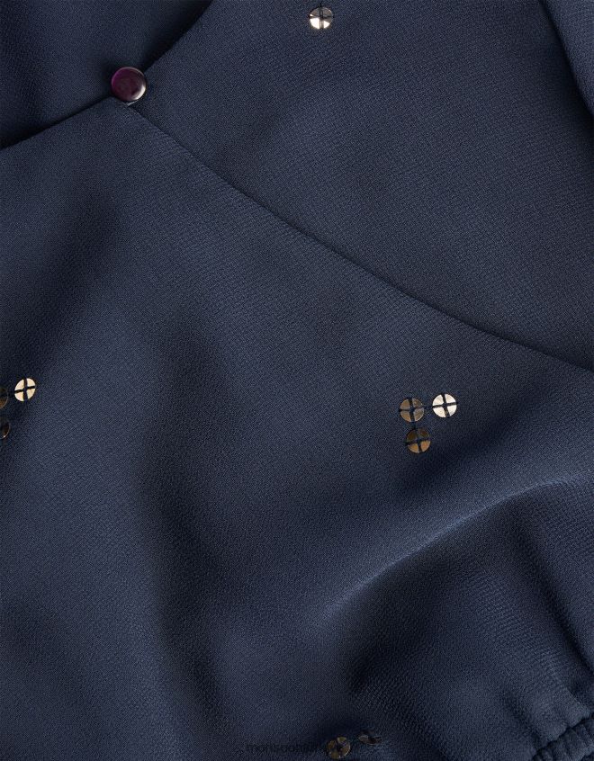 Monsoon kız pullu parti tulumunu dağıt JH86BT1696 Giyim Mavi Donanma)