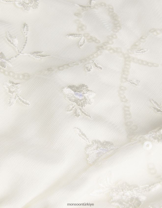 Monsoon kız tula nedime tulumu JH86BT1910 Giyim fildişi