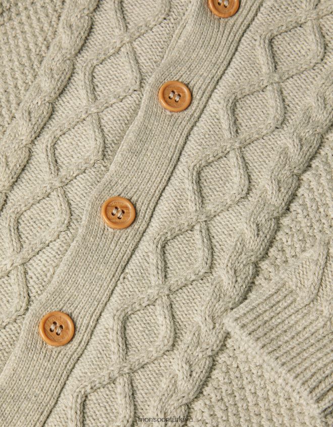 Monsoon çocuklar yenidoğan kablo örgüsü hepsi bir arada JH86BT2216 Giyim gri