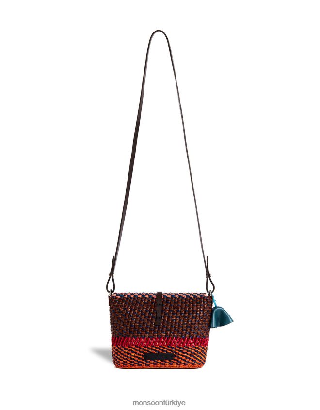 Monsoon kadınlar aaks sinsi mocha çapraz çanta JH86BT1256 aksesuar şık