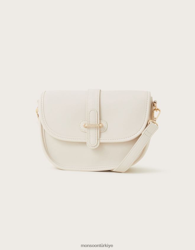 Monsoon kadınlar çapraz vücut eyer çantası JH86BT1247 aksesuar zarif