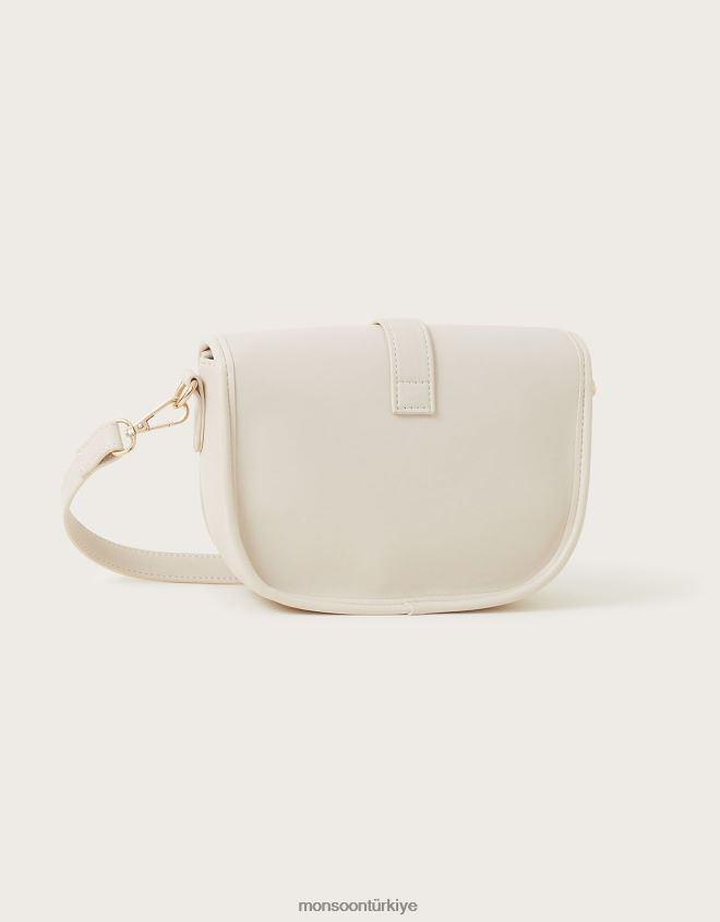 Monsoon kadınlar çapraz vücut eyer çantası JH86BT1247 aksesuar zarif